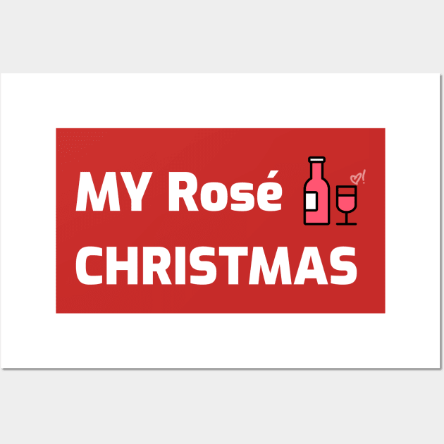 My Rose Christmas | Empathy Wine Wall Art by GaryVeeApparel